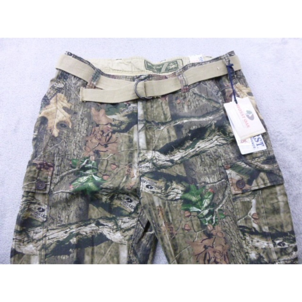 Wear First Cargo Pants Mens Size 40x30 685 Legacy Mossy Oak Infinity Camo Belted - Picture 2 of 16